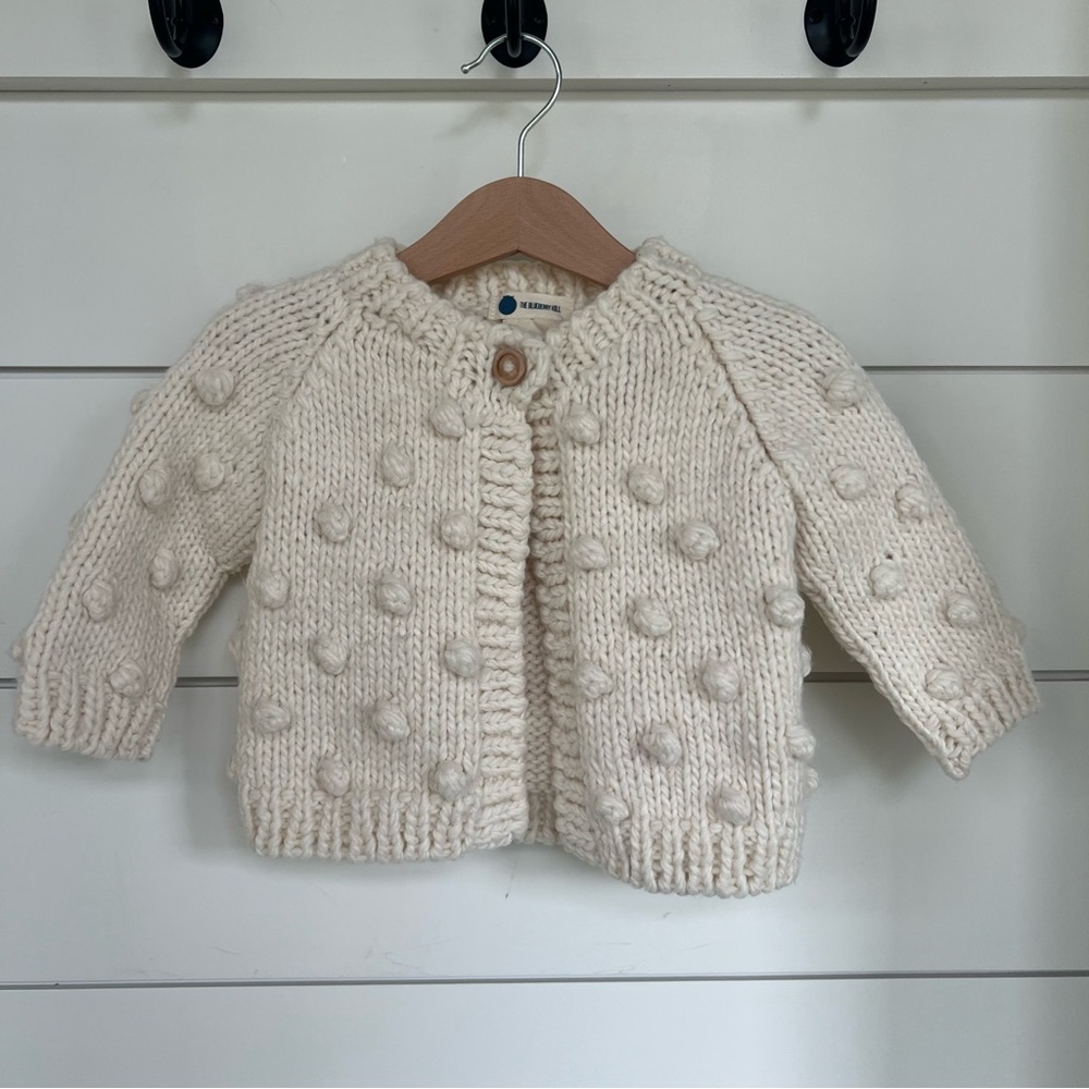Ivory Bobble Knit Blueberry Hill Sweater